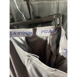 PGA Tour Golf Pants Mens Size 42x32 Gray Dress Casual Work Business Athletic